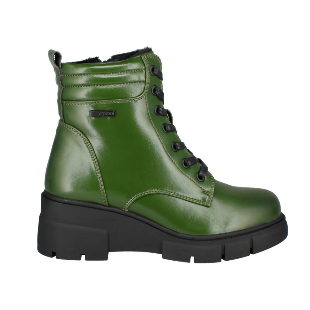 Green lace 2024 up boots