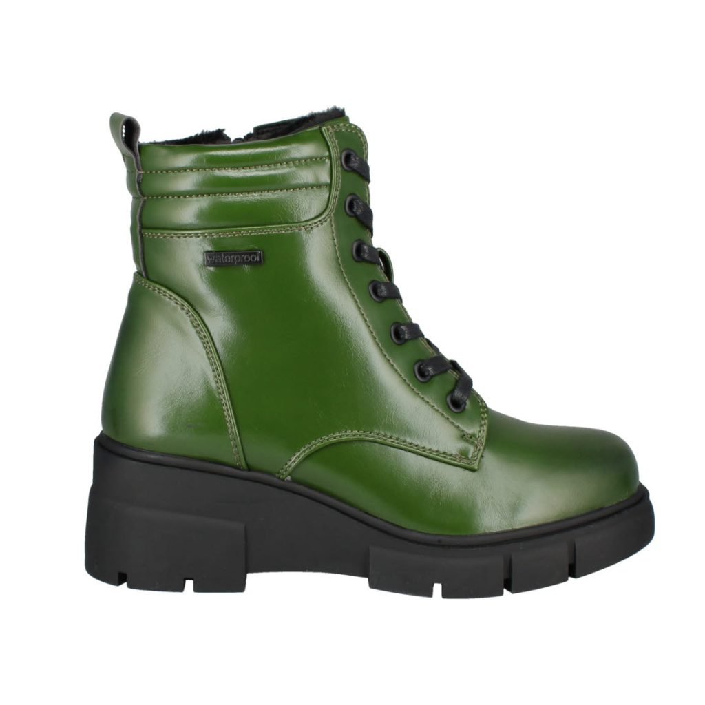 Green lace up 2024 booties